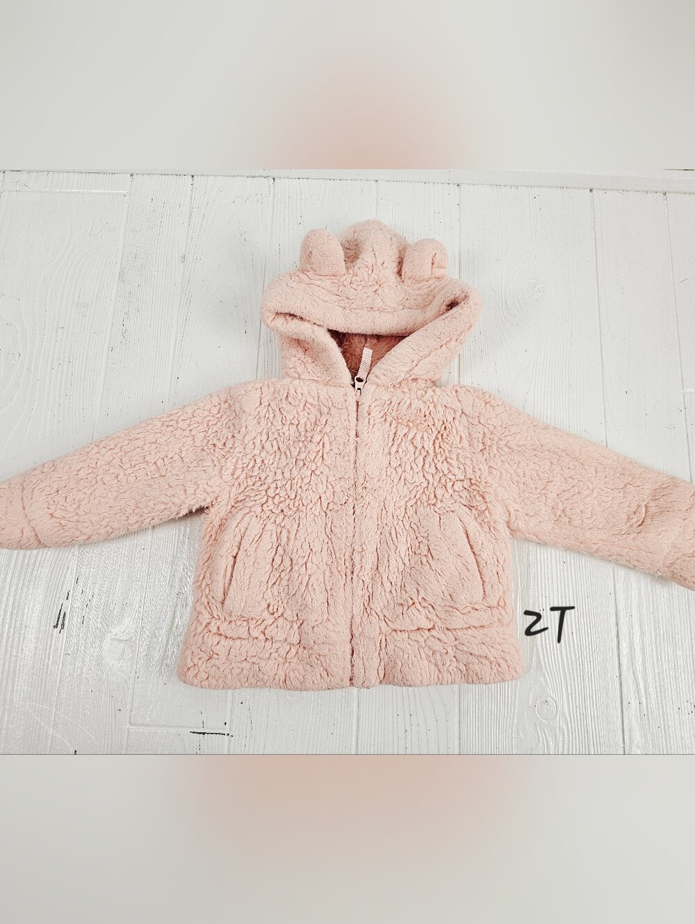 Eddie Bauer Toddler Girl Pink Furry Insulated Winter Coat. 2T
